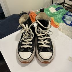 Platform Converse Black And White 