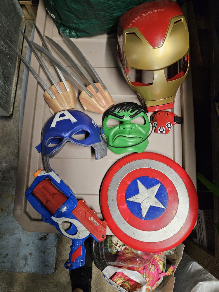 Captain America Hulk Iron Man And Wolverine 