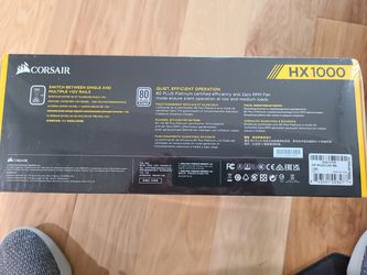 Corsair HX1000 80 Plus Platinum PSU for Sale in Bacliff, TX - OfferUp