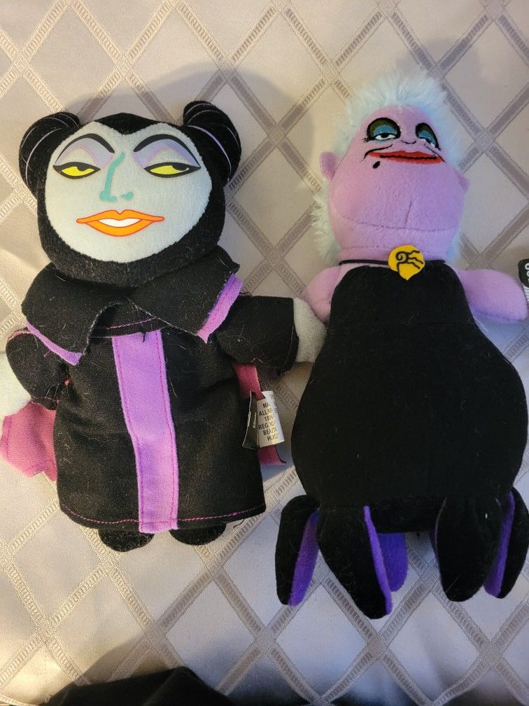 Maleficent And Ursula Plushy Toys