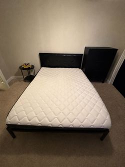 Queen bed and mattress