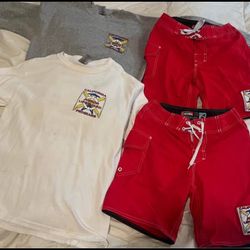 California Junior Lifeguard Board Shorts, T-shirt And Sweatshirt 
