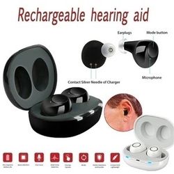 JINGHAO Hearing Amplifiers Aids Rechargeable for Seniors with Portable USB Charging Box, Upgrade Personal Hearing Sound Amplifier Hearing Assist Looks