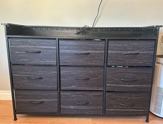 Black Dresser with LED lights