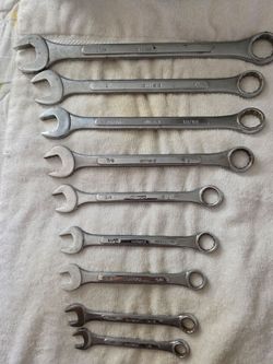 Vintage Allied Combination Wrench Set 10-Piece SAE