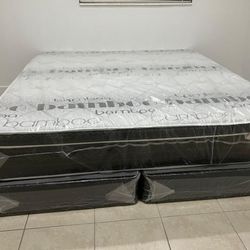 NEW MATTRESS KING SIZE PILLOW-TOP WITH BOX SPRING 