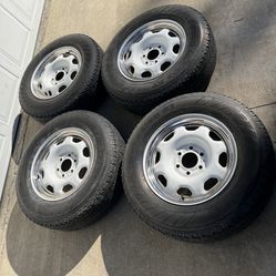 4 - 235/75r17 6x135 6x5.31 Stock Ford F-150 Expedition Wheels Rims Good Hankook 80% Treads Tires !