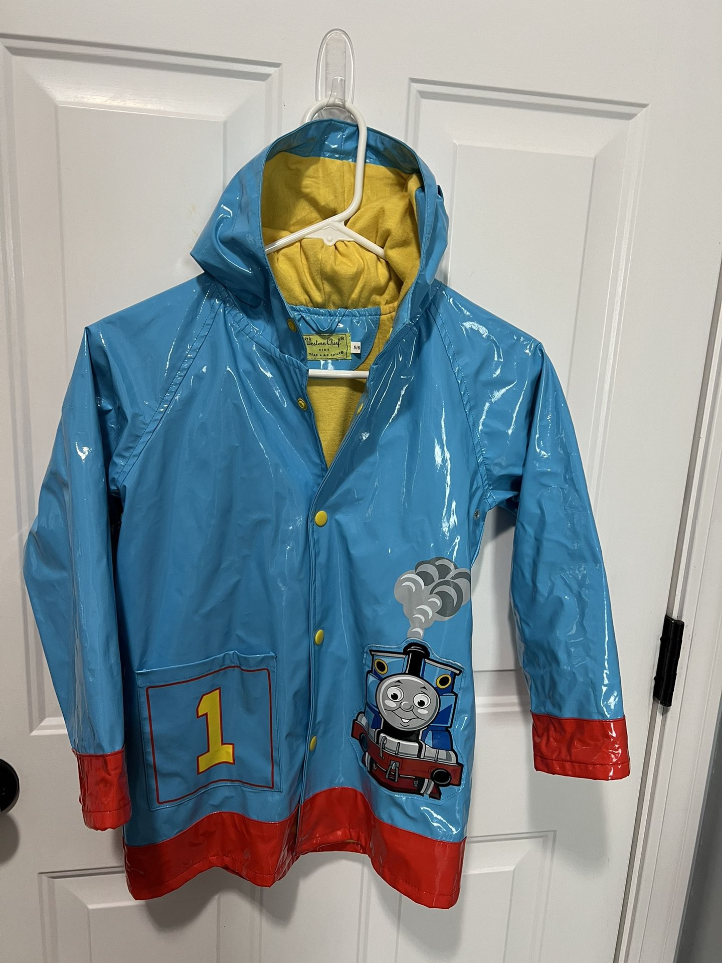Thomas Train Raincoat Size 5/6