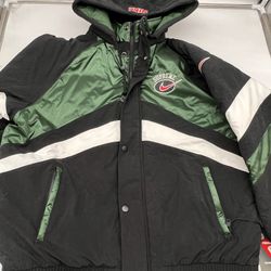 Supreme Nike Hooded Sport Jacket Black Green White New Puffer Puffy Size Medium