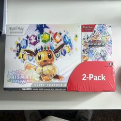 Pokemon Prismatic Evolution Costco 2pk Booster Bundle/ETB