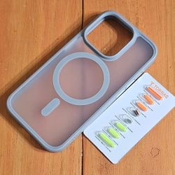 Iphone 16pro pastel gray case