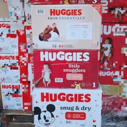 Huggies 1,2,3 $20 Each Box