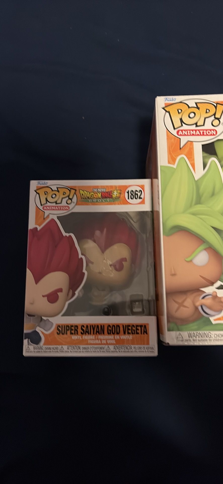 Brand New Vegeta And Broly Funko Pop