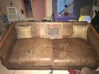 Leather couch