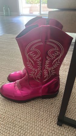 Pink cow girl boots