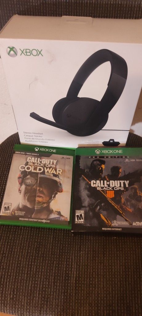 Xbox One Headset And Call Of Duty Games
