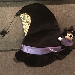 Disney Resort Minnie Mouse Witch Halloween Hat (Rare)