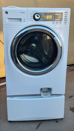 GE Front Load Washing Machine with Pedestal