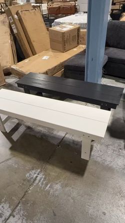 2-Person Backless Outdoor Bench