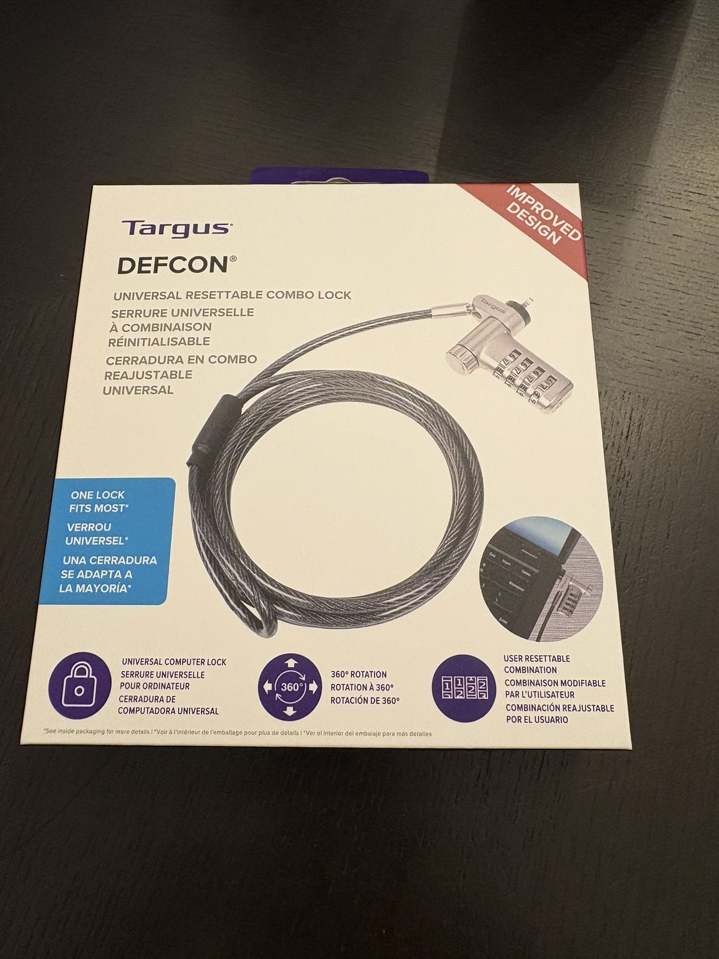 Targus Defcon Universal Combo Lock