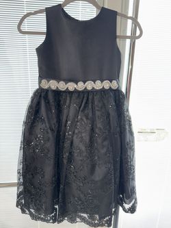 Girl’s black formal dress