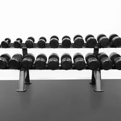 10-100 Lb Rubber Pro Dumbbell Set