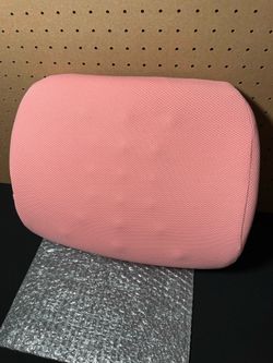 Back Cushion Massage Particles Design Memory Foam Lumbar Support Pillow W/ Adjustable Strap Effective Back Pain Relief Posture Improved for Office Cha