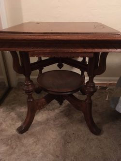 Early 1900’s very rare Music Box display table