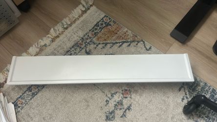 White Wood Floating Shelf