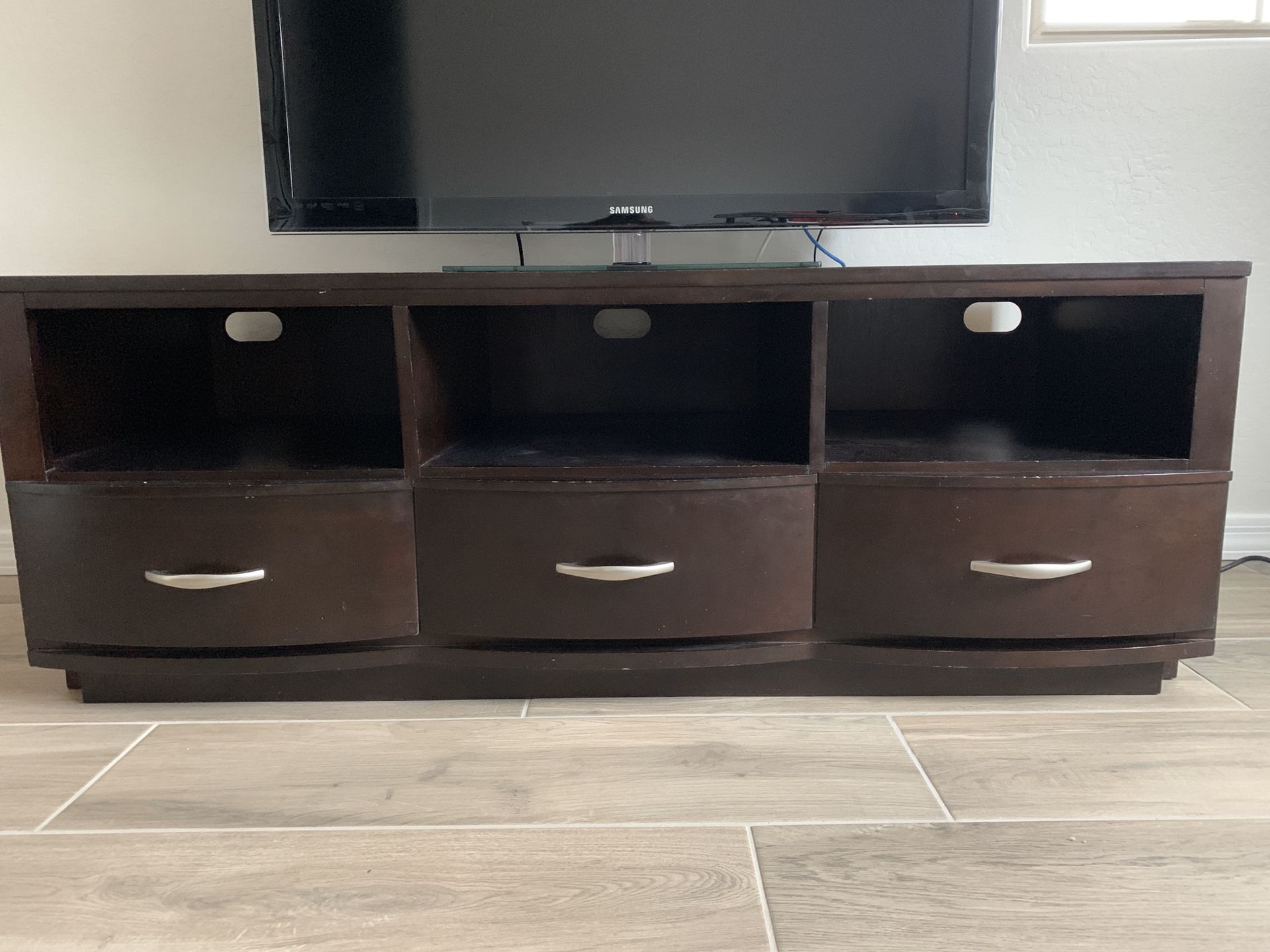 Wood TV Stand, Console