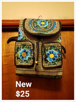Mexican backpack and wallets