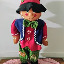 Standing Christmas Gingerbread Man About 3 Ft Tall