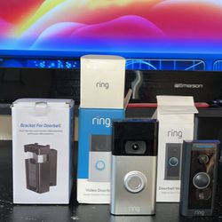 2 Ring Doorbell Cameras 