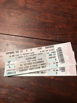 Sugarland tickets