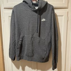 Nike Men’s Fleece Hoodie Grey Small 