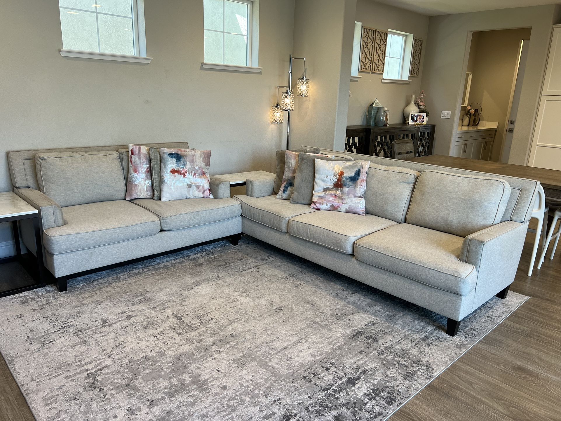 Great, comfortable and spacious Living Room Set. Sofa + Loveseat