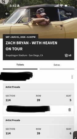 Zach Bryan Tickets Snapdragon Aug 1st. Sold out