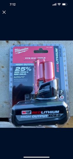 Milwaukee M12 5.0 High Output Battery