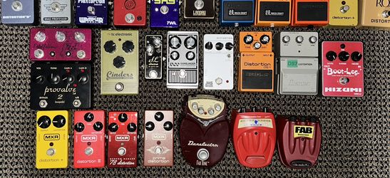 Distortion pedals for guitar