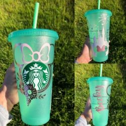 Custom Starbucks Glitter Tumbler Cup
