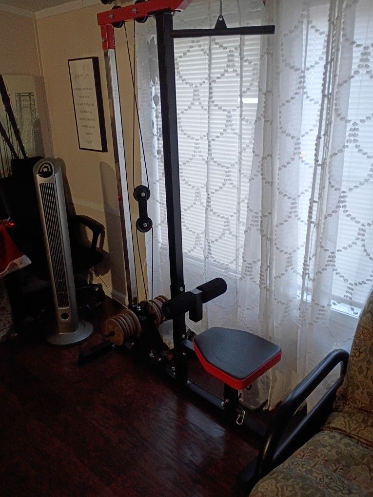 Exercise Gym Comes With Weights. Like New