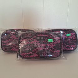 London SOHO New York Makeup Bag Hot Pink