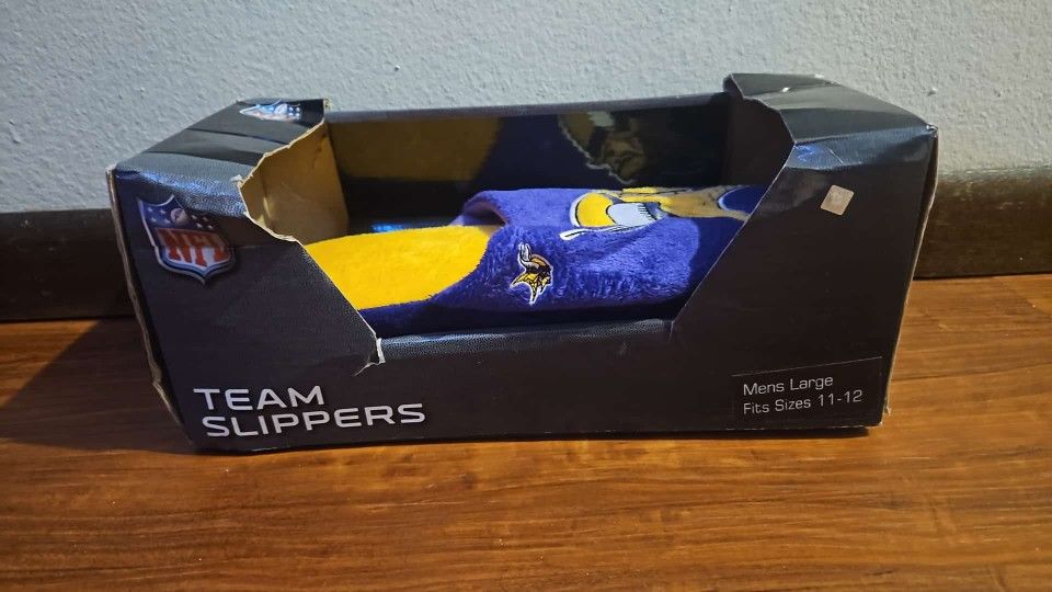 Minnesota Vikings Team Slippers 11_12