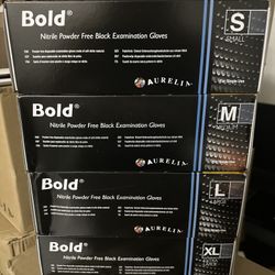 Nitrile Black Gloves