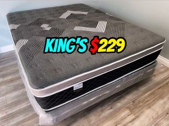 King Oasis Thermal Comfort Europillow Top 12inch Mattress