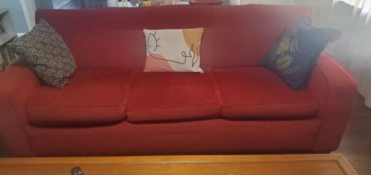 Red sofa