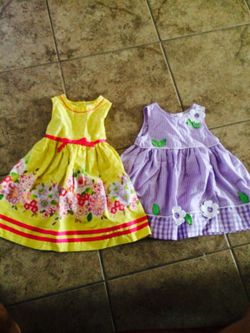 Little dress one size 12 in one size 18 months