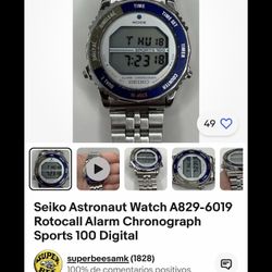 SEIKO ASTRONAUT MAN WATCH EXCELLENT RUNNING CONDITION 