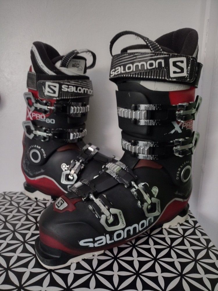Salomon X Pro 80 Energyzer Ski Boots Mens Sz 27.5 (US 9)