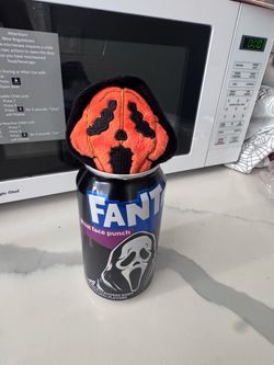 Fanta Ghost Face Punch Halloween Can with Plush